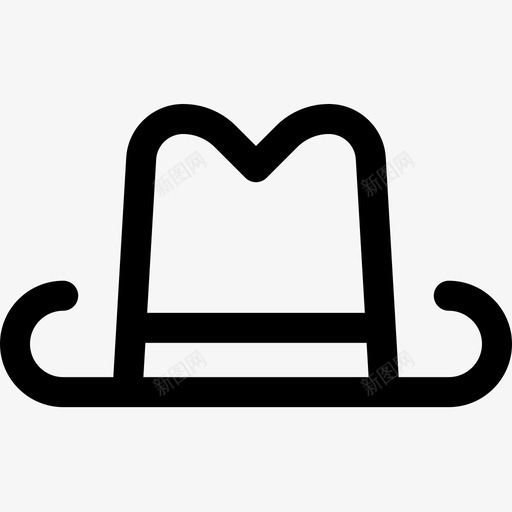 牛仔帽美国15直系图标svg_新图网 https://ixintu.com 牛仔帽 直系 美国