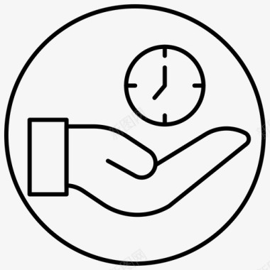 时钟时间物流1外线圆圈图标图标