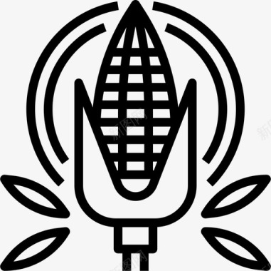 玉米种植40直交图标图标