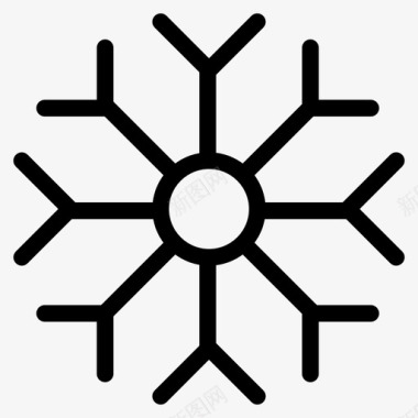 雪花预报温度图标图标