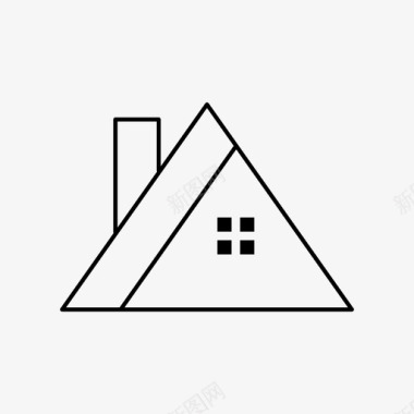 住宅建筑和城市建筑图标图标