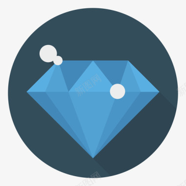 钻石创意工艺73圆形图标图标