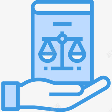 法律书法律集3蓝色图标图标