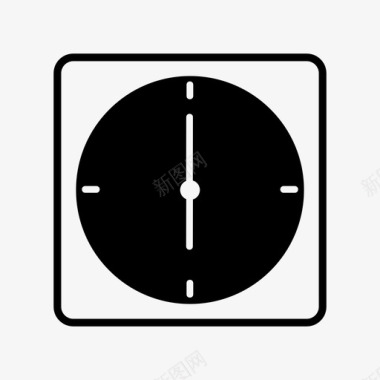 时间时钟广场图标图标