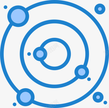 太空科学73蓝色图标图标