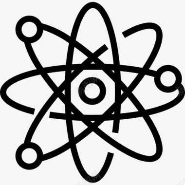 原子科学88线性图标图标