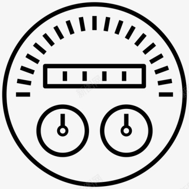汽车面板速度表仪表板燃油表图标图标
