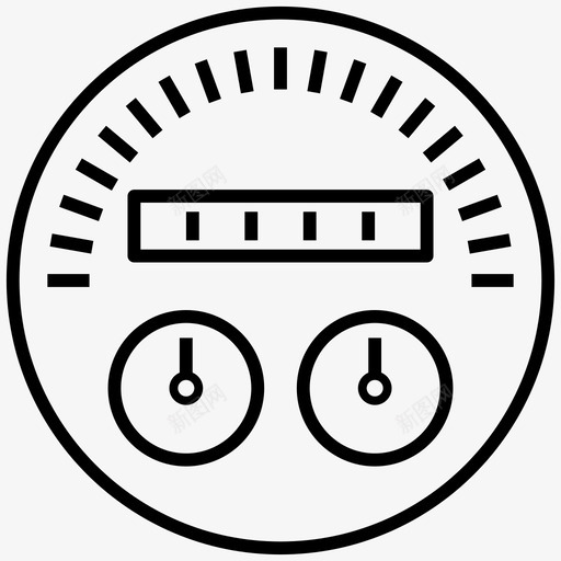 汽车面板速度表仪表板燃油表图标svg_新图网 https://ixintu.com 仪表 仪表板 汽车面板速度表 燃油表 速度表线向量图标集