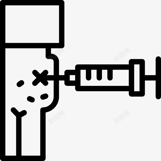 注射制药31线性图标svg_新图网 https://ixintu.com 制药31 注射 线性