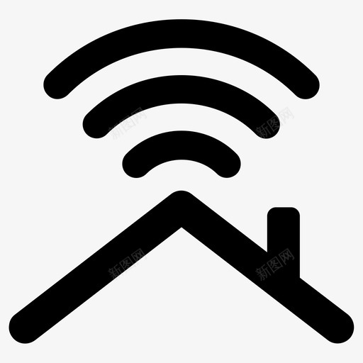 智能家居互联网物联网图标svg_新图网 https://ixintu.com wifi 互联网 智能家居 联网