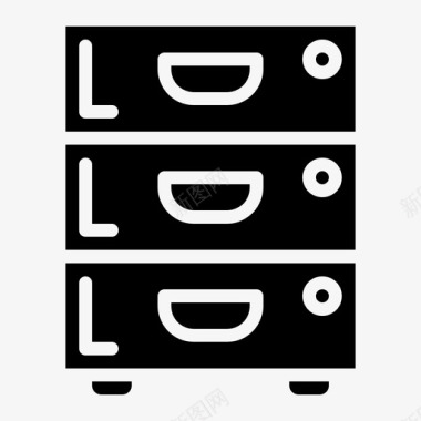 办公橱柜档案文件图标图标