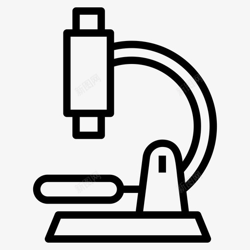 显微镜实验室仪器实验室设备图标svg_新图网 https://ixintu.com 医疗机器 实验室仪器 实验室工具 实验室显微镜 实验室设备 成套技术工具和机器线向量图标 显微镜