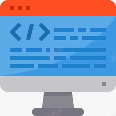 编程网站和windows界面4平面图标图标
