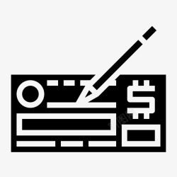 自动方式支票金融货币图标高清图片