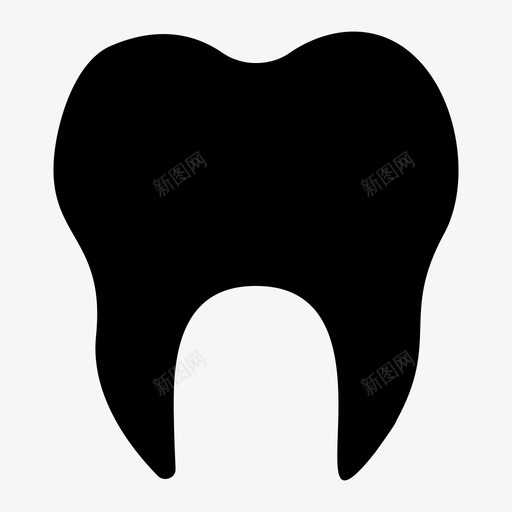 牙齿凹痕牙医图标svg_新图网 https://ixintu.com 凹痕 牙医 牙齿 磨牙