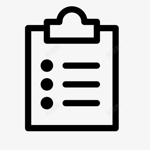 任务列表项目符号剪贴板图标svg_新图网 https://ixintu.com 事项 任务 列表 剪贴板 待办 符号 项目
