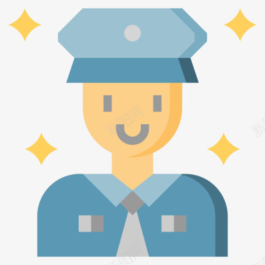 警察警察16公寓图标图标
