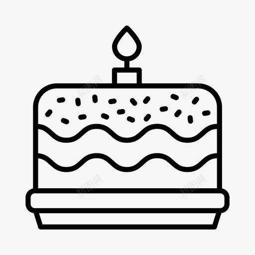 生日蛋糕庆祝节日图标svg_新图网 https://ixintu.com 庆祝 生日蛋糕 聚会 节日 食物