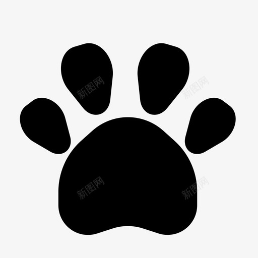 宠物动物动物脚图标svg_新图网 https://ixintu.com 动物 宠物 爪子