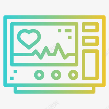 心电图跑步27梯度图标图标