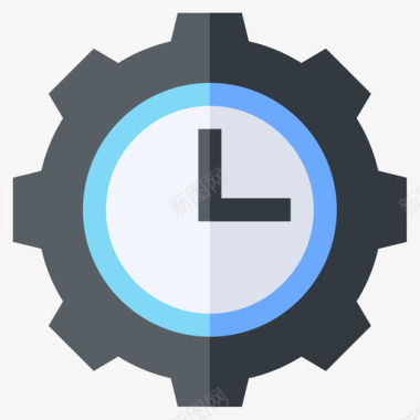 时间速度表和时间3平的图标图标
