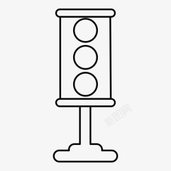 停车灯红绿灯标志停车灯图标高清图片
