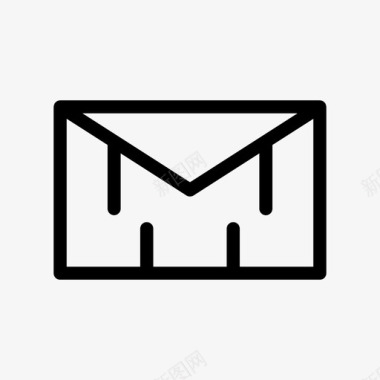 信纸信封信件图标图标