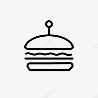 开胃菜开胃酒汉堡图标图标