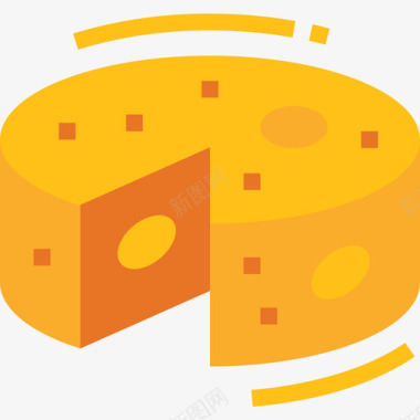 奶酪早餐30平淡图标图标