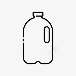 南山牛奶送奶牛奶瓶子罐子图标高清图片