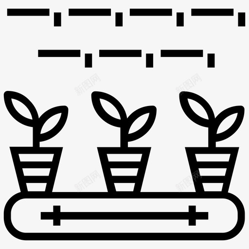盆栽植物生长园艺植物生长图标svg_新图网 https://ixintu.com 农场 园艺 图标 智能 植物 生长 盆栽 种植