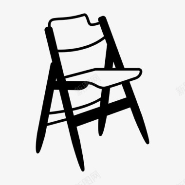 折叠椅家具座椅图标图标