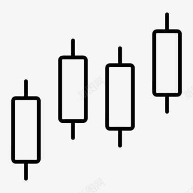 蜡烛条分析图表图标图标