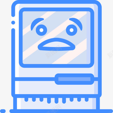 电脑可爱的tech4蓝色图标图标
