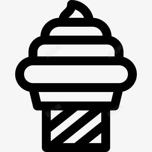 冰淇淋甜点和糖果4份直系图标svg_新图网 https://ixintu.com 4份 冰淇淋 甜点 直系 糖果