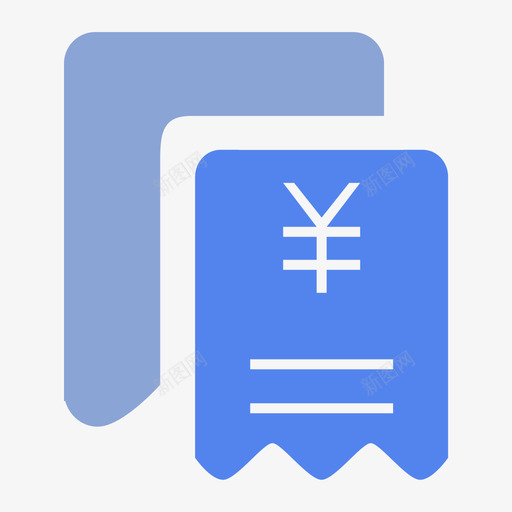 工资条iconsvg_新图网 https://ixintu.com 工资条icon 填充 扁平 多色 简约 商务