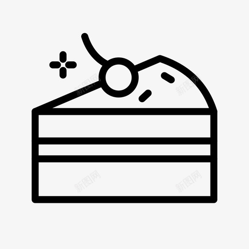 蛋糕片生日纸杯蛋糕图标svg_新图网 https://ixintu.com 派对 生日 纸杯蛋糕 蛋糕片