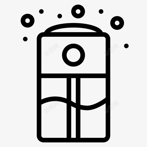加湿器空气电器图标svg_新图网 https://ixintu.com 加湿器 家用电器 电器 空气