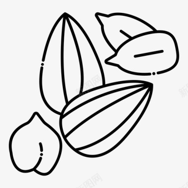 种子谷物玉米图标图标