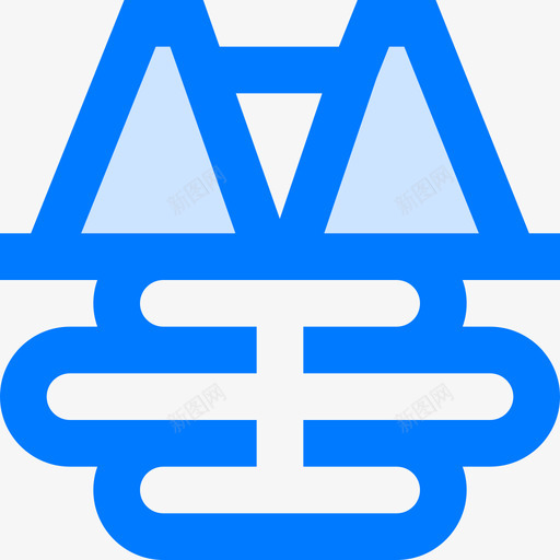 河流景观10蓝色图标svg_新图网 https://ixintu.com 景观 河流 蓝色
