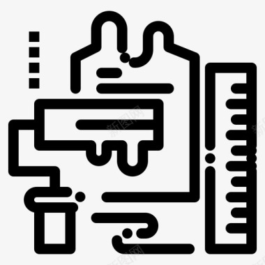 装饰毛刷油漆图标图标