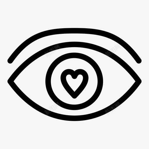 眼心爱图标svg_新图网 https://ixintu.com 