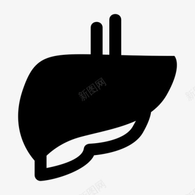 肝脏解剖学身体图标图标