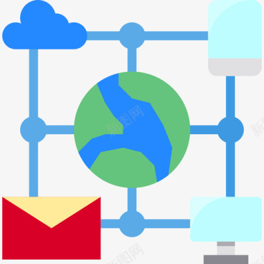 连通性通信162扁平图标图标