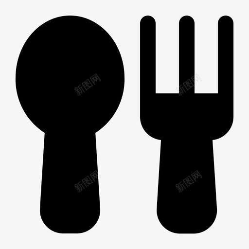 勺子烹饪叉子图标svg_新图网 https://ixintu.com 勺子 厨房 叉子 字形 烹饪 餐厅