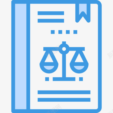 法律书法律集3蓝色图标图标