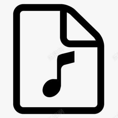 音乐文件文件页面图标图标