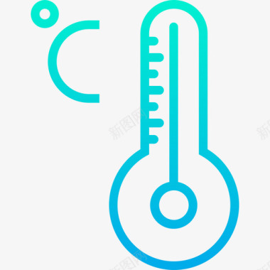 温度计天气192梯度图标图标