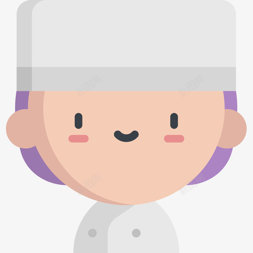 厨师工作和职业3平的图标svg_新图网 https://ixintu.com 厨师 工作 平的 职业