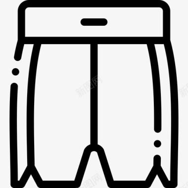 拳击短裤武术21直线型图标图标